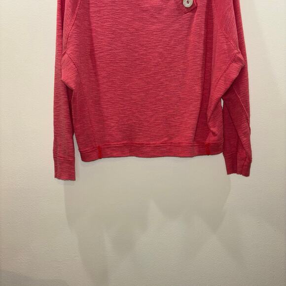 We The Free Free People Coral Button Neck Long Sleeve Top - Size Medium - Picture 8 of 13